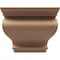 Ekena Millwork 8"W x 16"D x 8"H Wide Scroll Rough Cedar Woodgrain TimberThane Corbel, Primed Tan CORUR08X16X08SCRRCPR - alternate 4